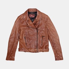 7 For All Mankind Leather Jacket / Size 8 / Womens / Brown / Leather