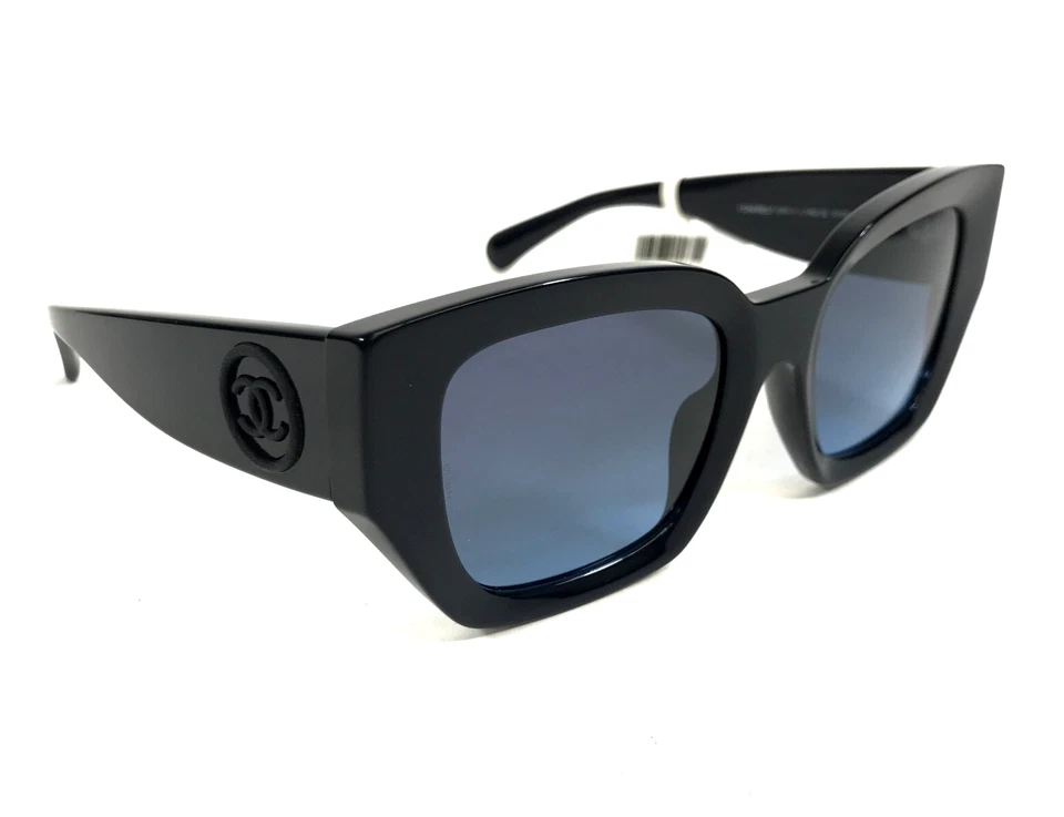 Gafas de sol Chanel 5506-A c.1462/S2 azul marino montura asiática con lentes azules Foto 3 de 4