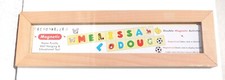NEW NOS MELISSA  DOUG Magnetic Name Puzzle Wooden Display Board