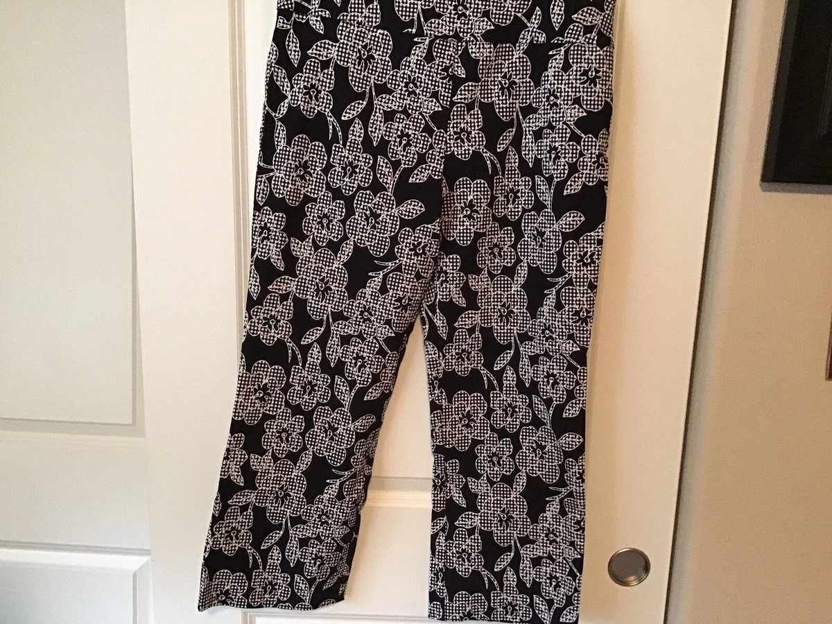 ELLIOTT LAUREN Black & White Size 14 Pants NWT MSRP $136