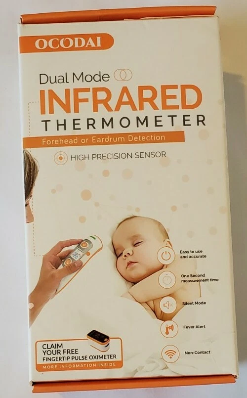 New Ocodai Dual Mode Medical Digital Forehead And Ear Infrared Thermometer
Opens in a new window or