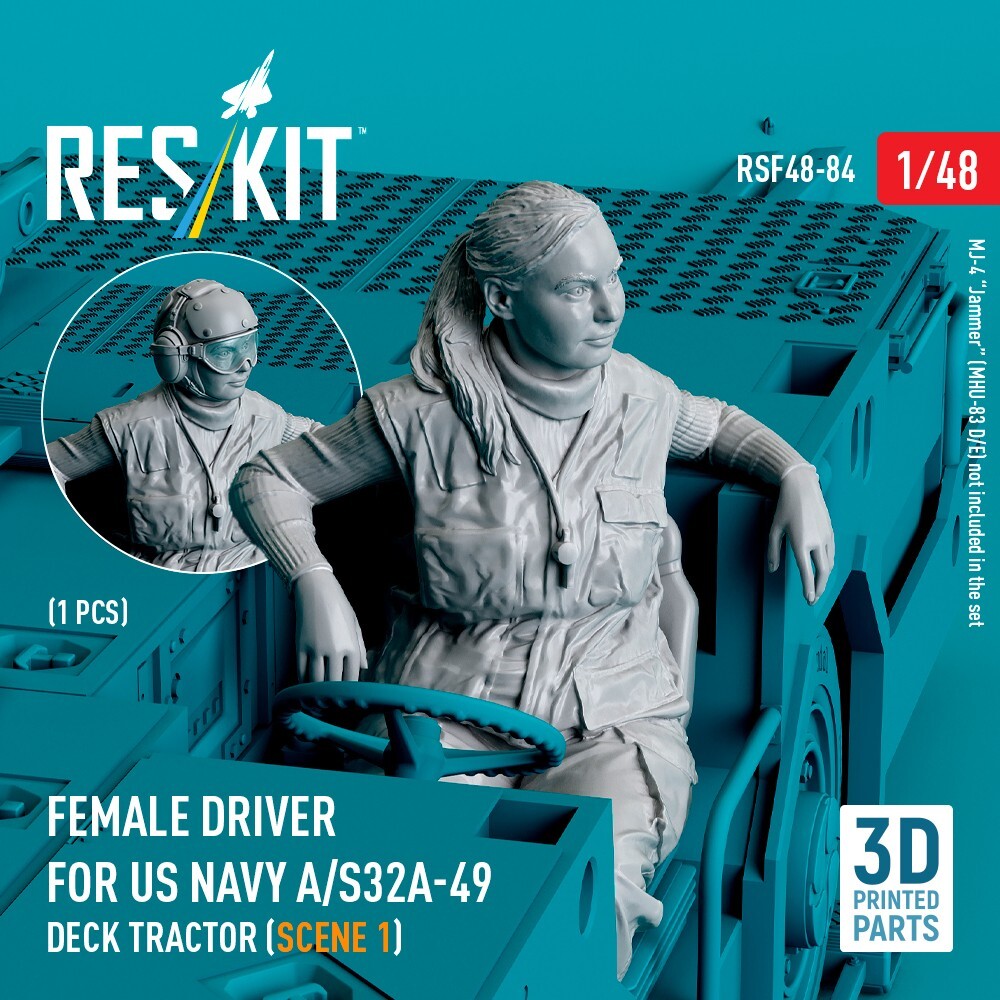 1/48 ResKit RSF48-0084 Female driver for US NAVY A/S32A-49 Deck