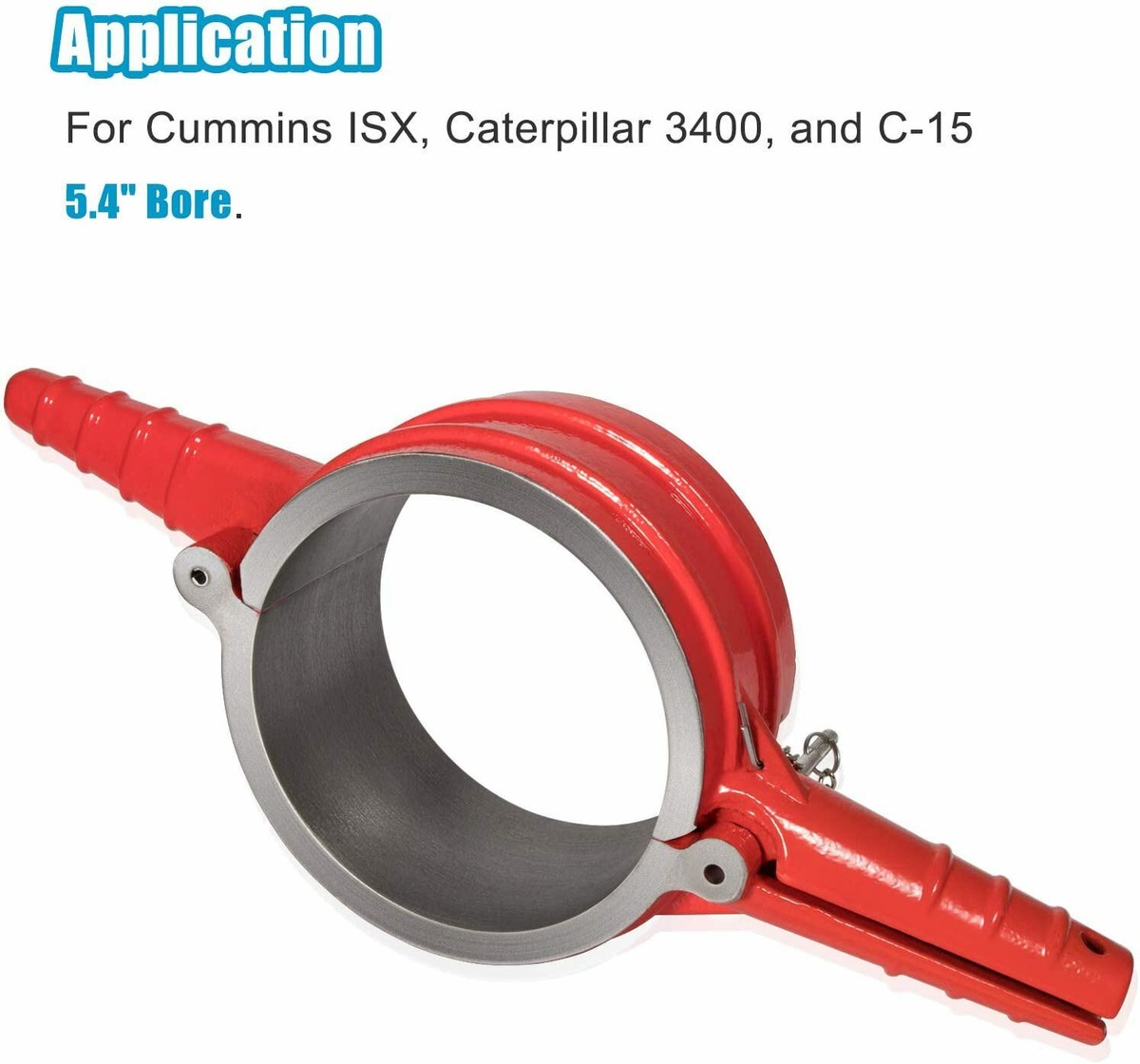 Piston Ring Compressor Tool 5.4" Bore - For Cummins ISX, Caterpillar 3400 & C-15, Replaces PT-7040
