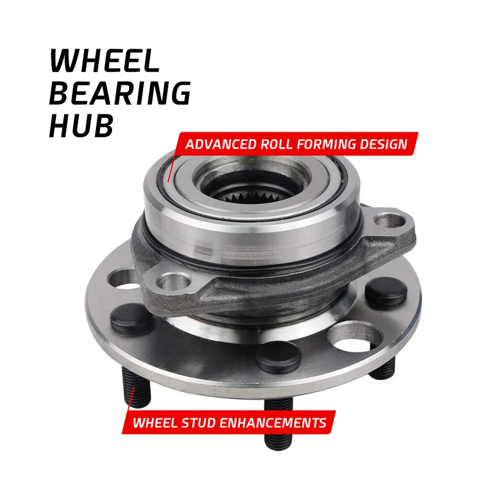 2PC Front Wheel Hub Bearing for 89-91 Cadillac Eldorado Seville Toronado Riviera - Image 4 of 4