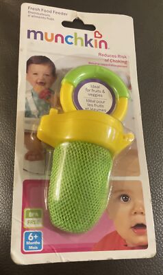 Munchkin Fresh Food Feeder Raw Fresh Teether Baby Yellow Green