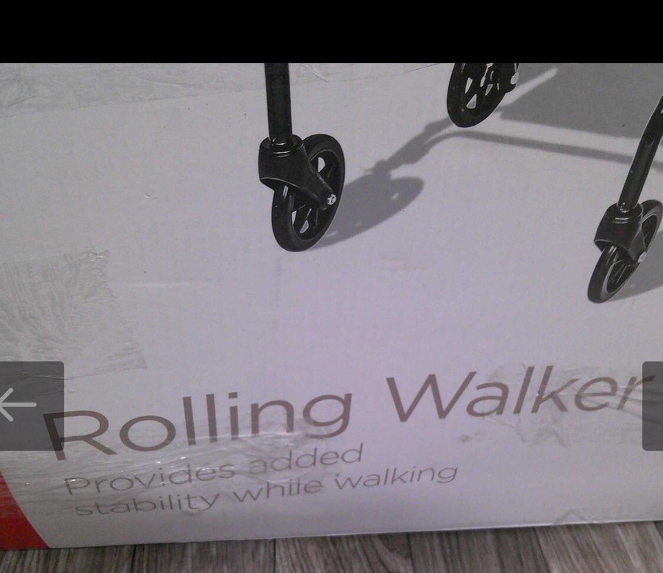 Equate Rolling Walker For Seniors, Rollator Walker with Seat and Wheels