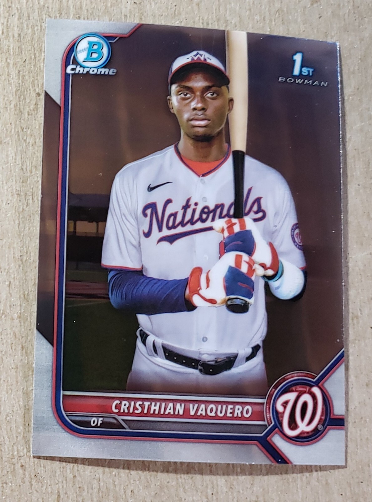 2022 Bowman Chrome Prospects Cristhian Vaquero #BCP-157 Washington Nationals