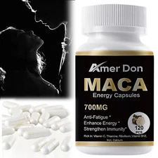 Maca Supplements Desire, Sexual Health, Enhance Stamina & Sex Drive 120 Capsules