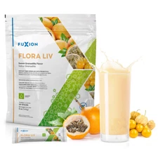 NEW!!!-Fuxion Flora Liv-Organic-Drink Mix With PROBIOTICS-FREE FHIPPING!!!