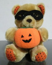 Russ Berrie Luv Pets - Pumpkin - Teddy Bear w/ Halloween Mask