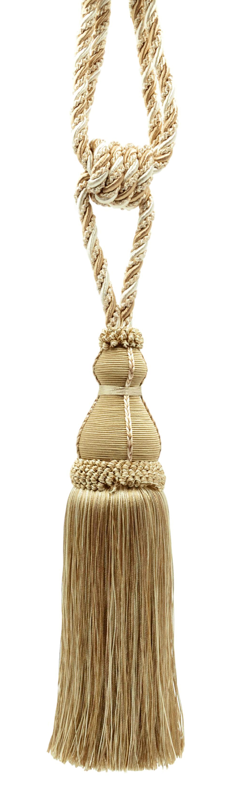 DÉCOPRO Tassel Tieback, Color# 4001 - White Sands [Sold Individually]