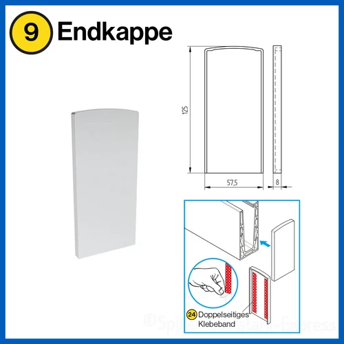 Bodenprofil Eco Ganzglasgeländer Glasgeländer Geländer Glas Alu 1,0kN Aufgesetzt - Bild 19 von 54