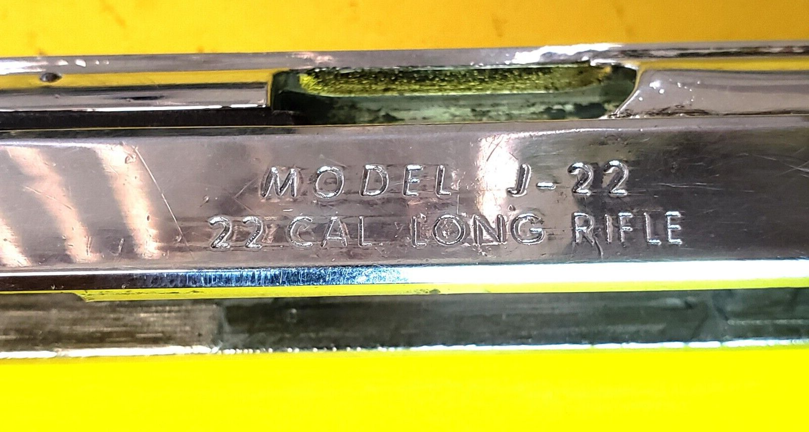 JENNINGS J 22 LR CHROME OLD STYLE GRIPS & SAFETY GUN PARTS ITEM 23