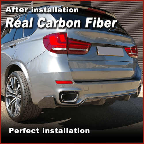 Diffusore carbonio diffusore posteriore spoiler per BMW X5 F15 M pacchetto paraurti 2014-18 - Foto 4 di 11