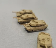 1/350 US M1A2 Abrams main battle tank finished model 4pcs