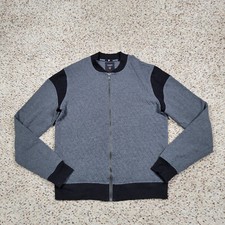 Guess Jacket Womens Small Gray Zip Lightweight Sweater Sweatshirt Coat Ladies *