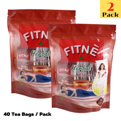 Fitne Herbal Tea Slim Original Flavor Weight Management Healthy Hot Drink 2Packs