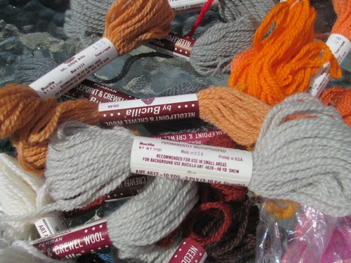 Bucilla Persian Wool Needlepoint Crewel Yarn Lot Vintage 3 ply 10 yards each - Picture 5 of 12