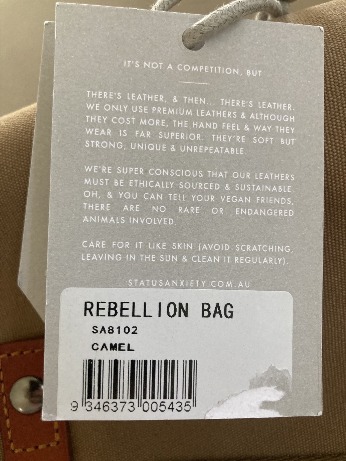 Status Anxiety NEW with tags Rebellion Backpack eBay