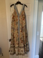 NWOT Free People Floral Button Down Maxi Dress Size XS