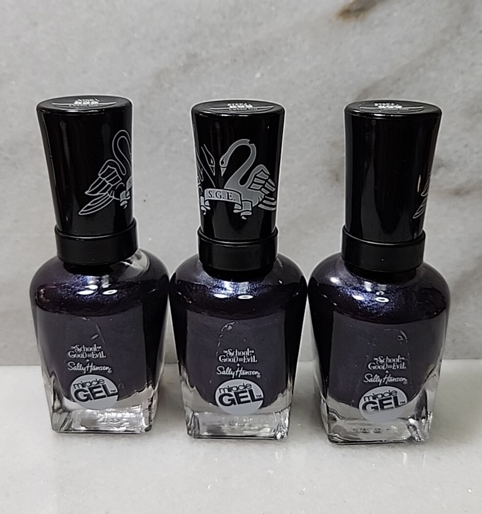 Sally Hansen Miracle Gel Nagellack – School For Good And Evil Kollektion, Ohne UV-Licht, Bis 8 Tage Haltbar