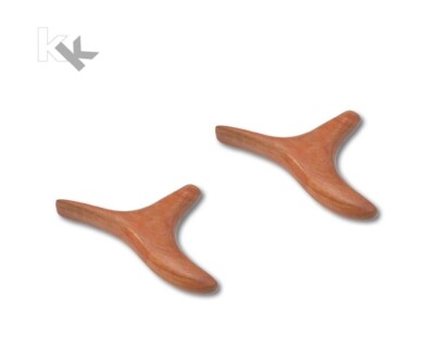 2 x Massagebirdy aus Hartholz Triggerpunkt Schmerztherapie Massagehilfe Massage
