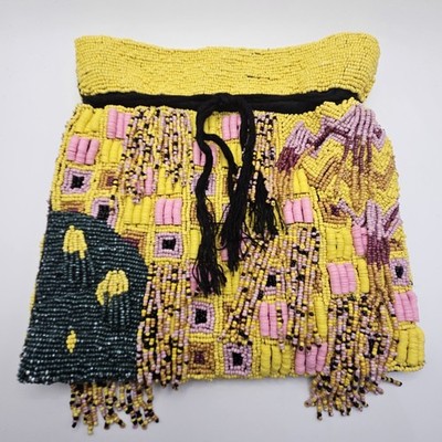BOLD FUN Zara Multicolor Beaded Crossbody Purse Bag Boho Fringe NO CROSSBODY STR