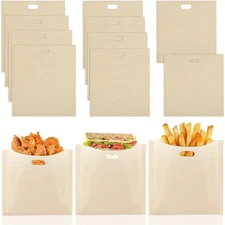 10pcs Reusable Non Grill Bags Baking Bags Heat Resistant for Multiple Use