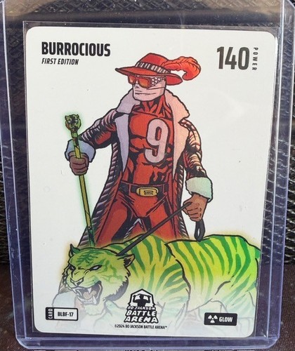 Bo Jackson Battle Arena Joe Burrow - BURROCIOUS Blizzard Glow Battlefoil BLBF-17