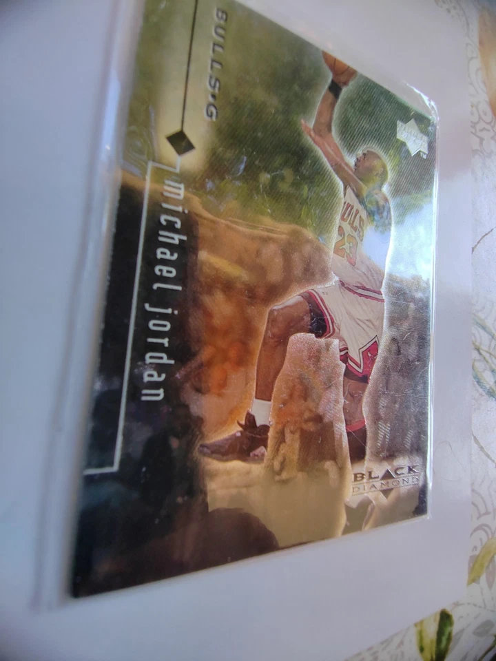 Michael Jordan Black Diamond Carte Basketball Nba Upper Deck 1998 - Photo 3/4