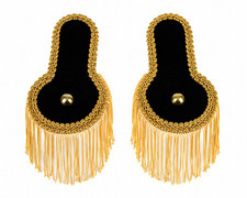 Gold Epaulettes Epaulet Captain General Soldier Prince Costume Shoulder Fringe