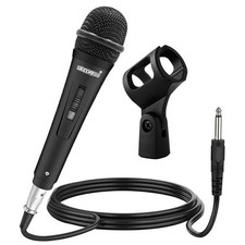 Microphone Dynamic Vocal Handheld Mic Cardioid Unidirectional Microfono with ...