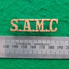 WW2 Colonial South African Medical Corps Shoulder Title Badge Worn East Africa