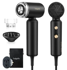 Dual Voltage Hair Dryer, High-Speed Ionic Blow Dryer for Fast Drying, Travel ...