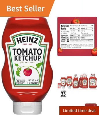 Thick & Rich 20 oz Kosher Tomato Ketchup for All Your Favorite Dishes