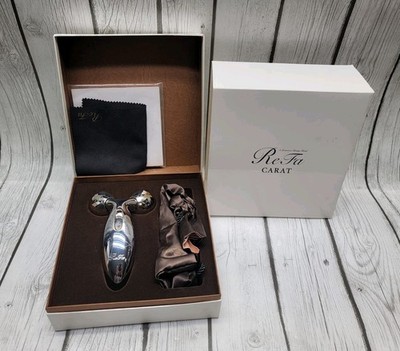 Genuine MTG ReFa Carat Platinum Electronic Massager Roller Face & Body PEC-L1706