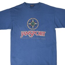 Vintage JanSport Authentic Mountain Gear T-Shirt 1990s Large Made in USA