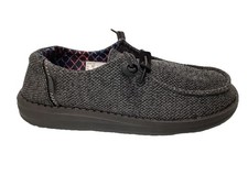 Hey Dude Wendy Sox Casual Shoes Women Total Black Size W 9