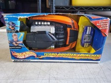 Brand New Hot Wheels Turbo Booster Launcher w Car 2001 Mattel Orange Vintage