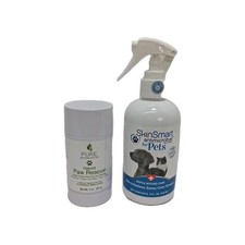  2 Pure and Natural Pet Certified Organic Paw Rescue/Paw Balm 3 oz SkinSmart