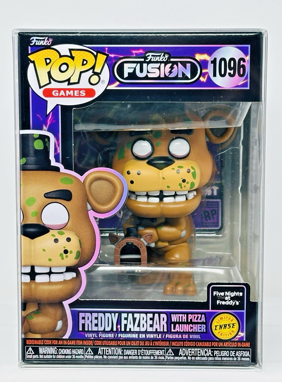 Funko Pop! FNAF - Freddy Fazbear w/ Pizza Launcher #1096 CHASE w/Protector