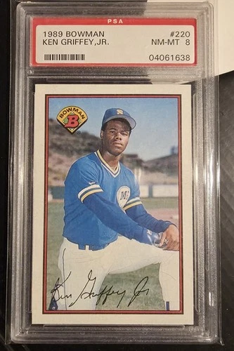 1989 Bowman Ken Griffey Jr #220 (RC) PSA 8 Rookie