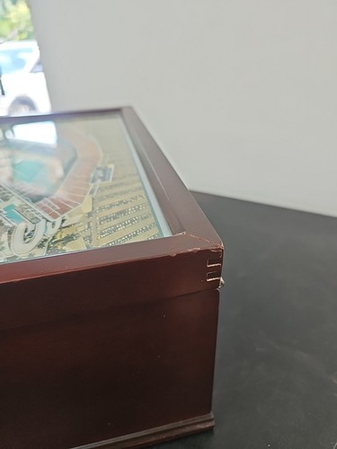 Miami Dolphins Danbury Mint NFL Men's Jewelry / Valet Box - Cherry Finish - Picture 7 of 17