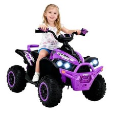 Ride On ATV, 12V Kids 4 Wheeler Battery Powered Toy Electric Quad for