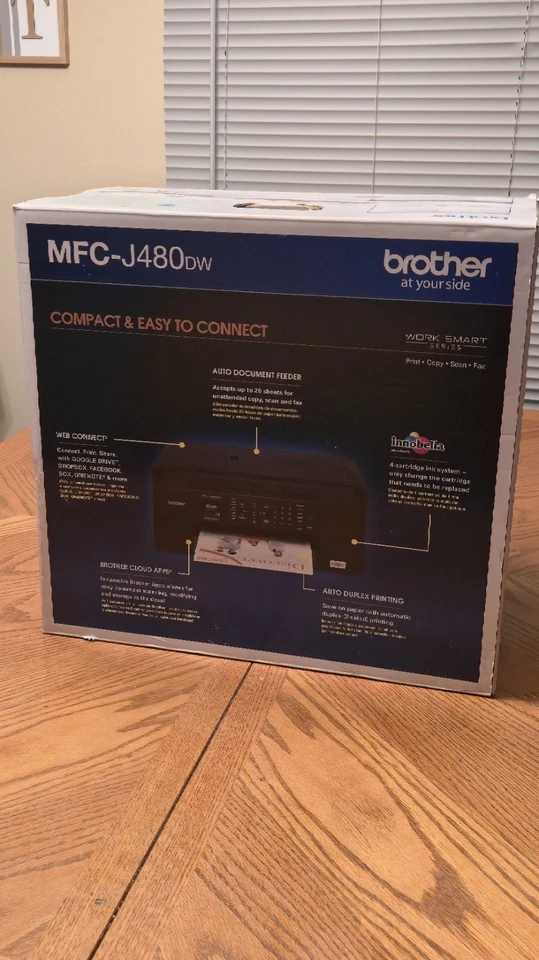 NEW Brother MFC-J480DW Inkjet All-in-One Printer  - Image 3 of 4