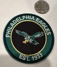 Philadelphia Eagles vintage embroidered iron  on logo patch 3”x 3"  Nice!!