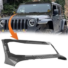 Windshield Frame Cover Assembly Visor Cowl W Led For Jeep Wrangler Jl 18-24 Windshield Frame Cover Assembly Visor Cowl W Led For Jeep Wrangler Jl 18-24