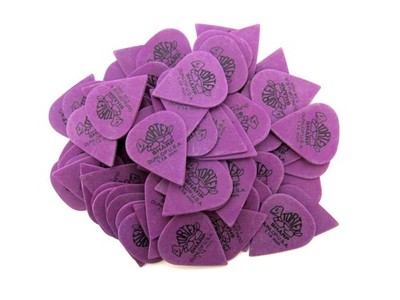 Dunlop Guitar Picks 72 Pack Tortex Sharp 1.14mm 412R1.14 Purple
