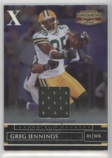 2007 Donruss Gridiron Gear Silver X's Materials 79/175 Greg Jennings #22 1u6