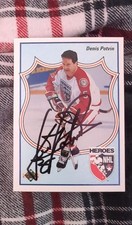 1990-91 Upper Deck - Heroes of the NHL Denis Potvin #515 Autographed 